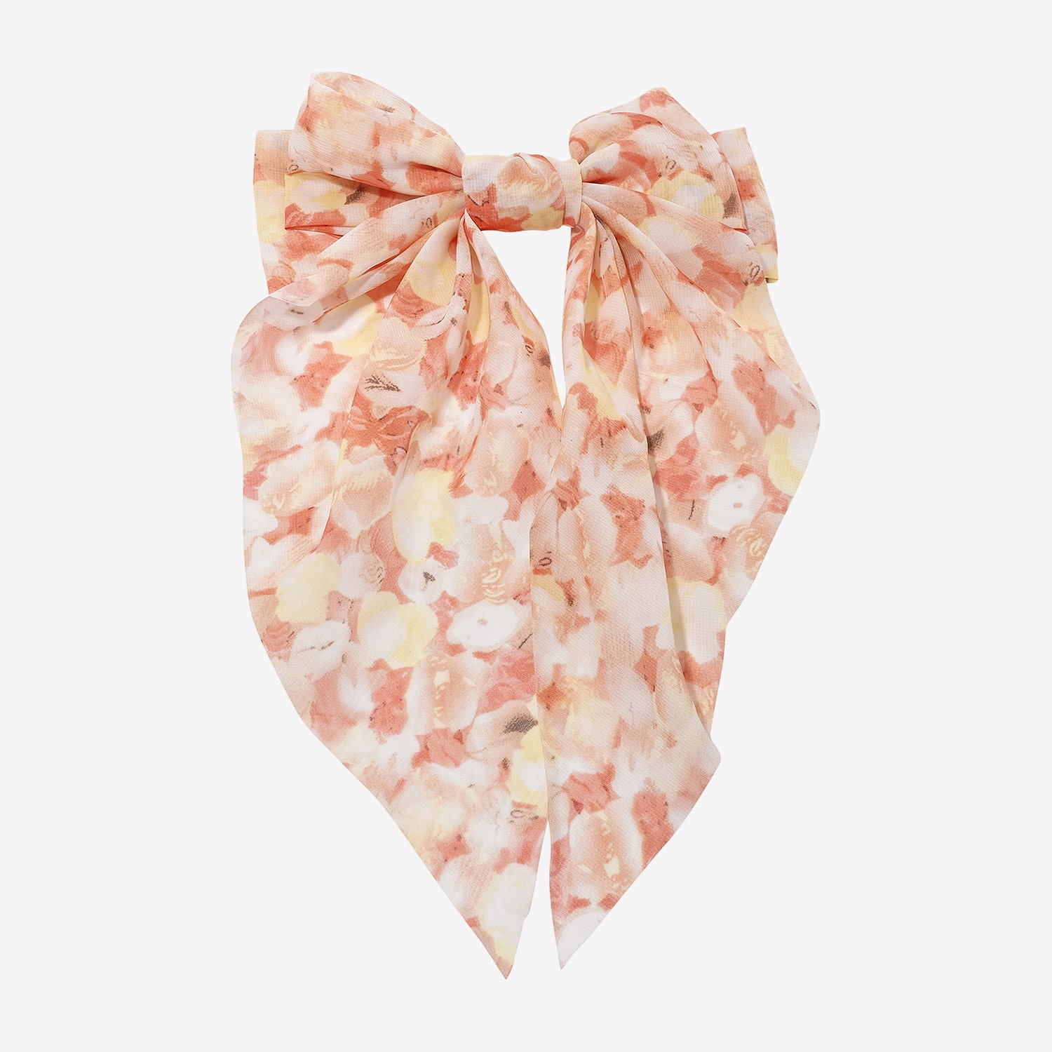 Arizona Orange Textured Hair Bow