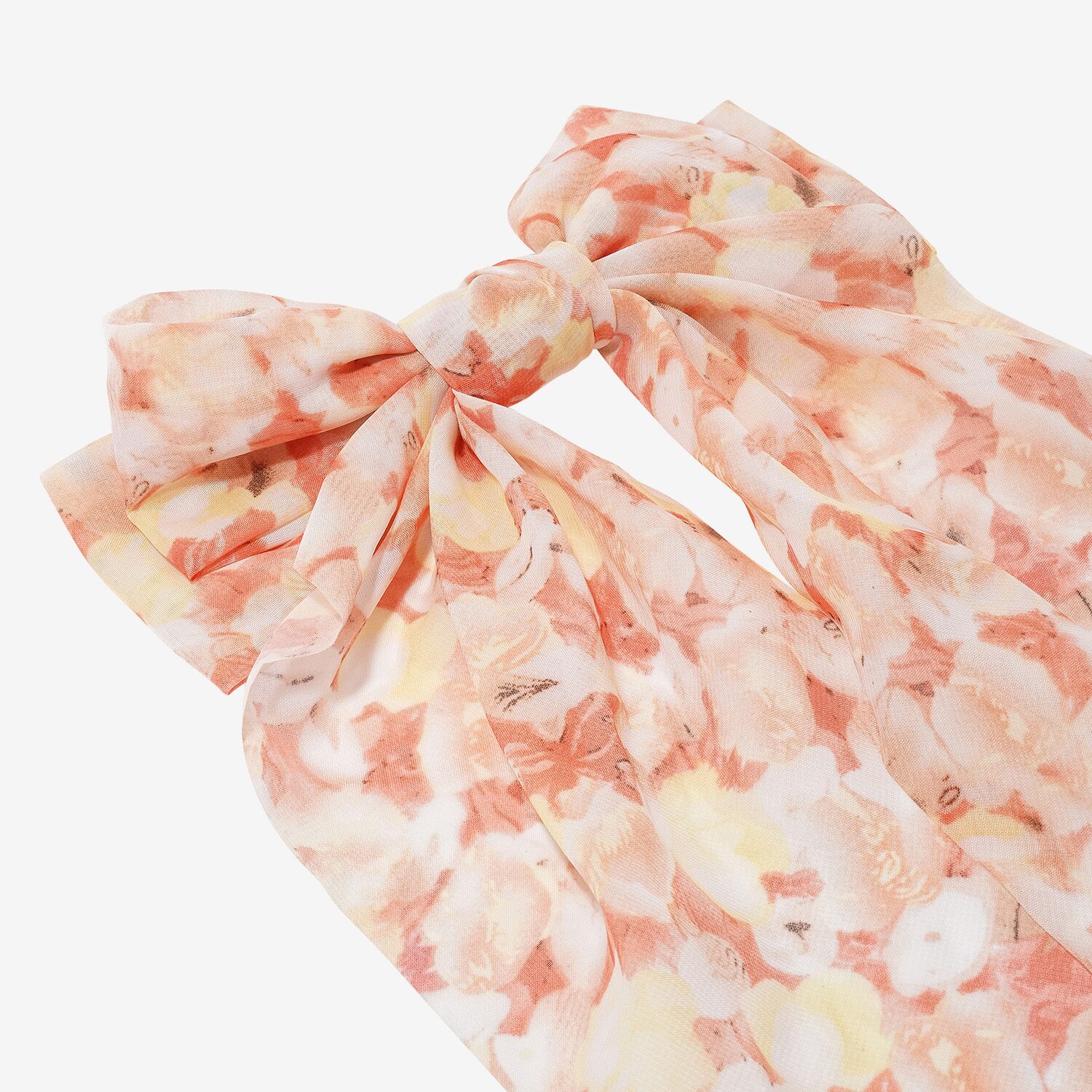 Arizona Orange Textured Hair Bow