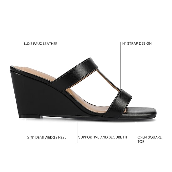 Journee Collection Womens Clodie Wedge Sandals
