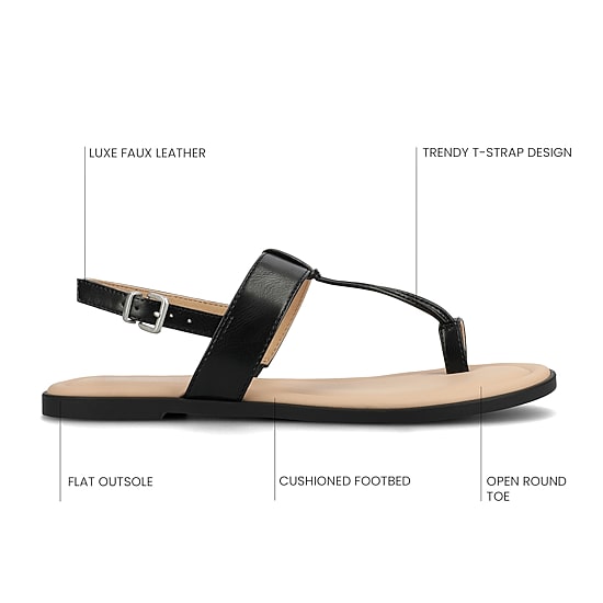 Journee Collection Womens Gerra Flat Sandals