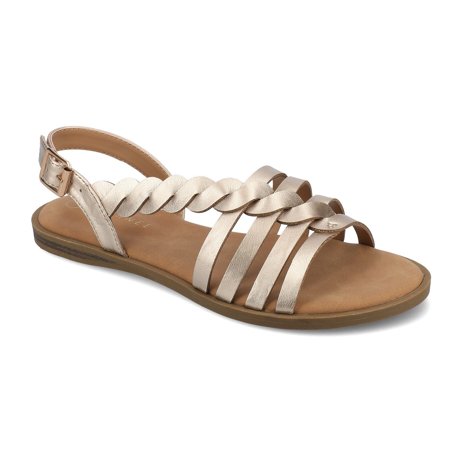 Journee Collection Womens Solay Ankle Strap Flat Sandals