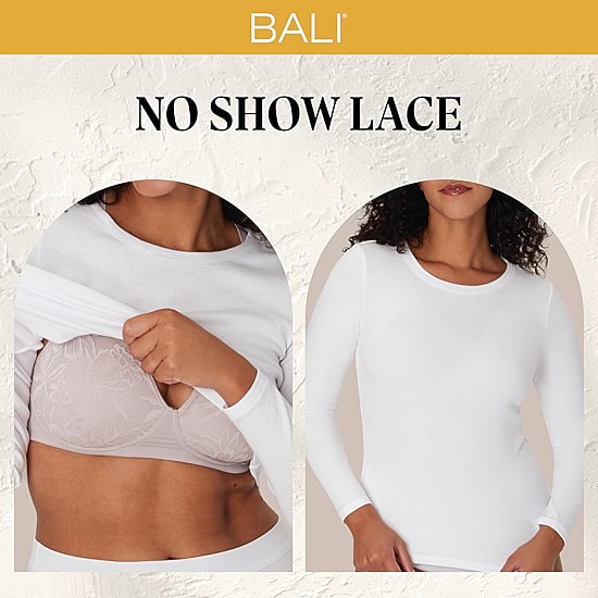 Bali Breathe Cotton Modal Lace Underwire Bra DF7590