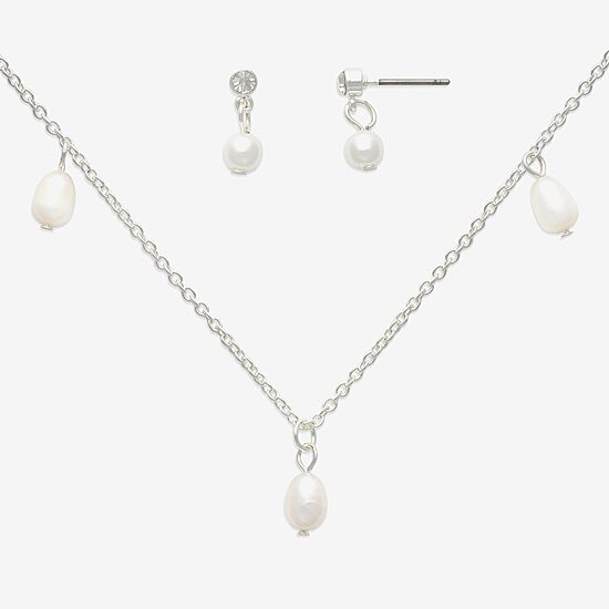 Mixit Womens Glass Hypoallergenic 2-pc. Jewelry Set