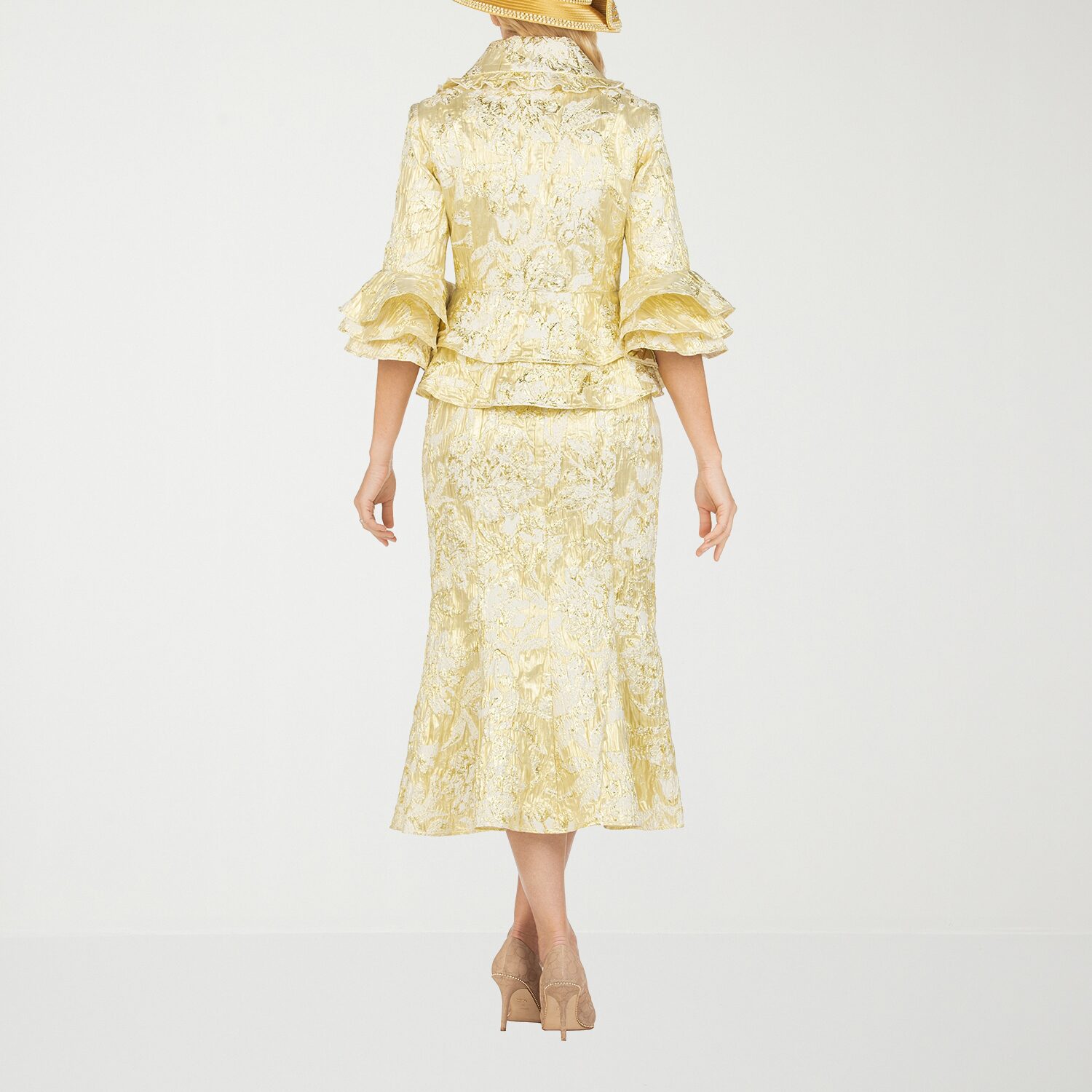 Giovanna Collection 2-pc. Brocade Skirt Suit