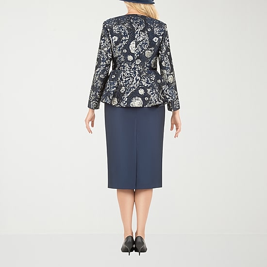 Giovanna Collection 3-pc. Brocade Skirt Suit