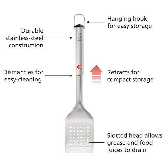 Joseph Joseph Grillout BBQ Turner with Retractable Head