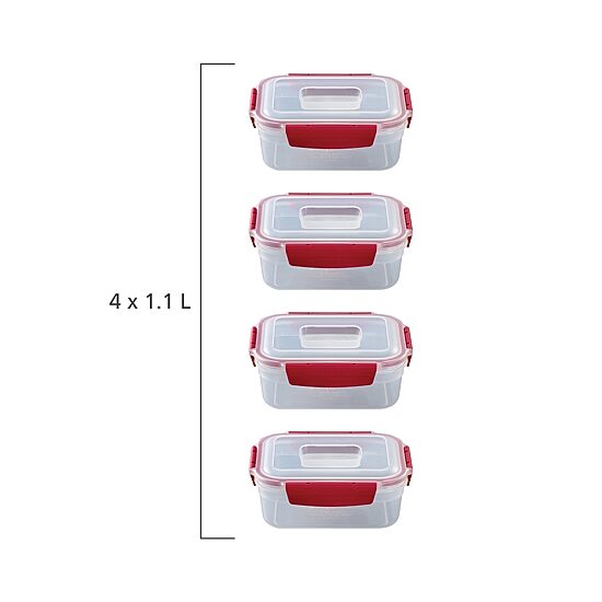 Joseph Joseph Nest Lock 8-pc. Rectangular Food Storage Set