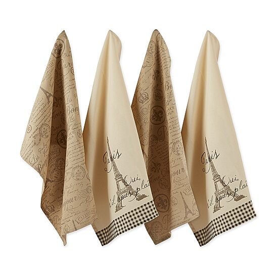 Design Imports Pairs 4-pc. Dish Towel Set