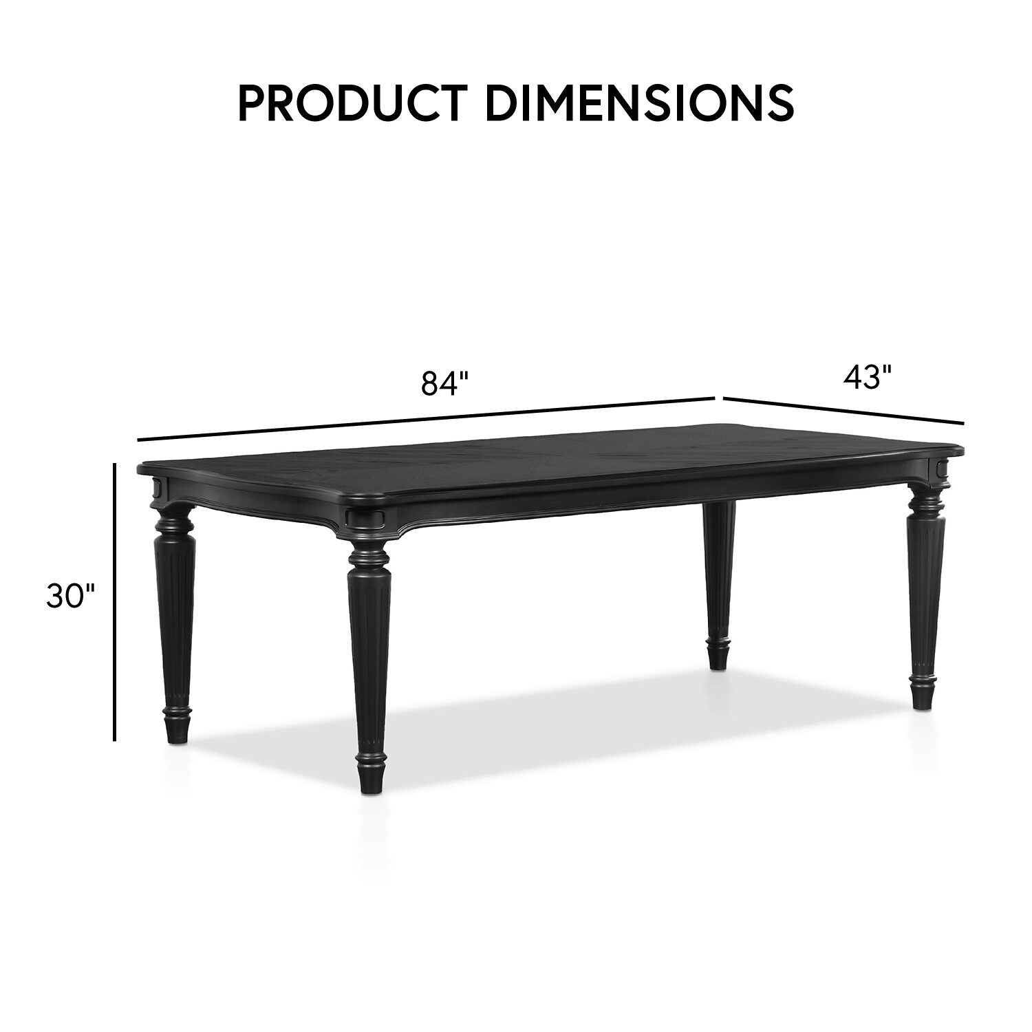 Furniture of America™ Melodi Parc Rectangular Wood-Top Dining Table