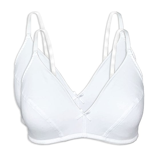Bestform Cotton Wireless Bra with Lightly Lined Cups 2pk- 5006255