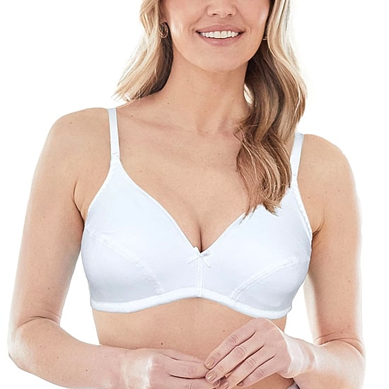 Bestform Cotton Wireless Bra with Lightly Lined Cups 2pk- 5006255