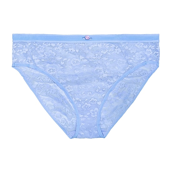 Curvy Couture No Show Lace High Cut Brief Panty - 1363