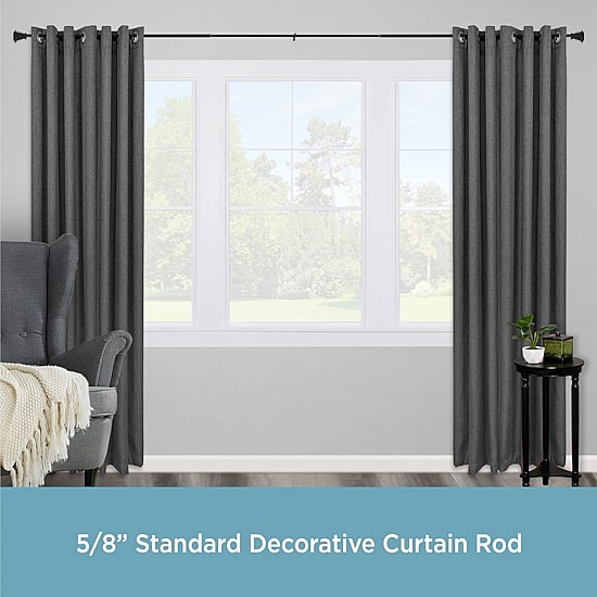 Kenney Seville Square 5/8 IN Adjustable Curtain Rod
