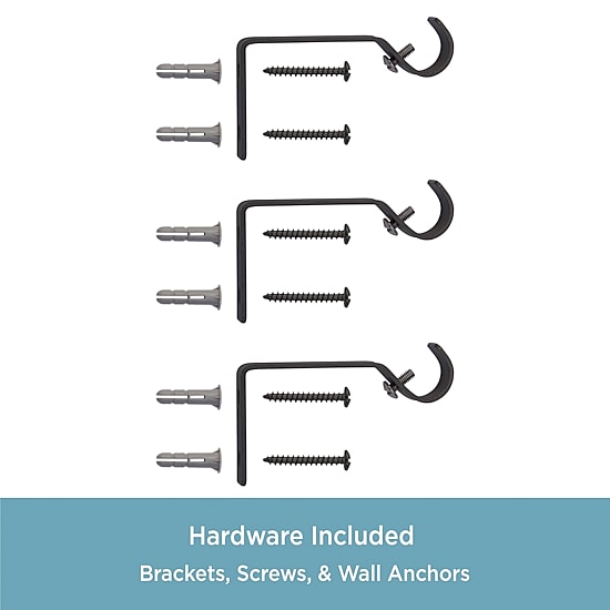 Kenney Seville Square 5/8 IN Adjustable Curtain Rod
