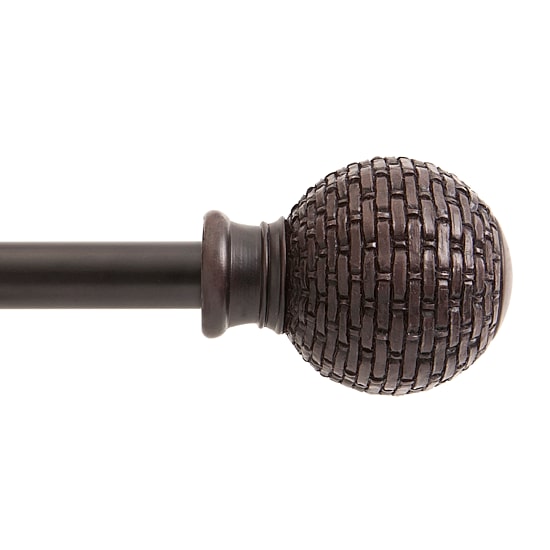Kenney Woven Ball 5/8 IN Adjustable Curtain Rod