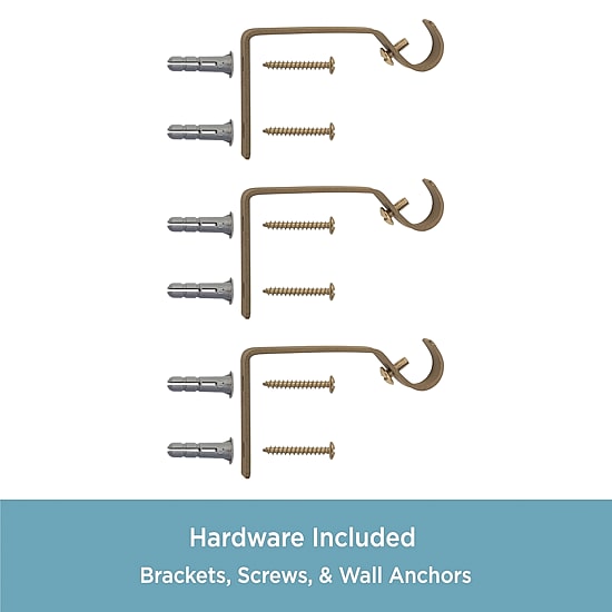 Kenney Davenport Petite Ball 1/2 IN Adjustable Curtain Rod