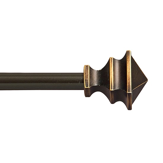 Kenney Arts & Crafts Petite Square 1/2 IN Adjustable Curtain Rod
