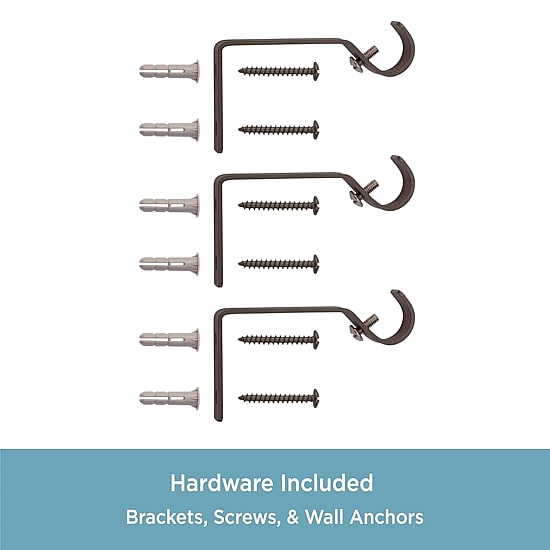 Kenney Mae Ball 5/8 IN Adjustable Curtain Rod