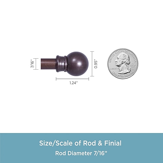 Kenney Fiona Cafe 7/16 IN Adjustable Curtain Rod