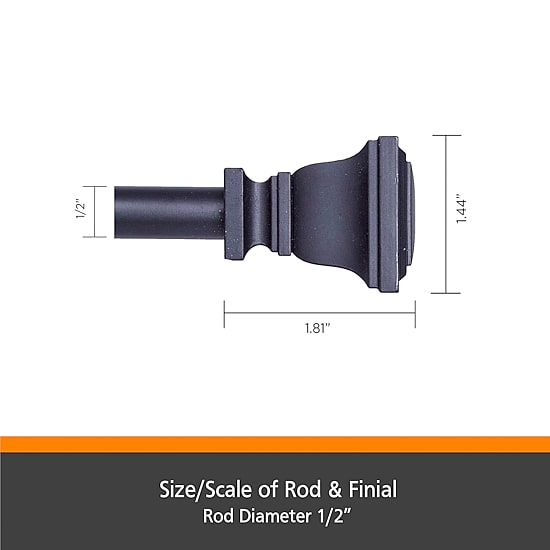Kenney Tyler 1/2 IN Adjustable Curtain Rod