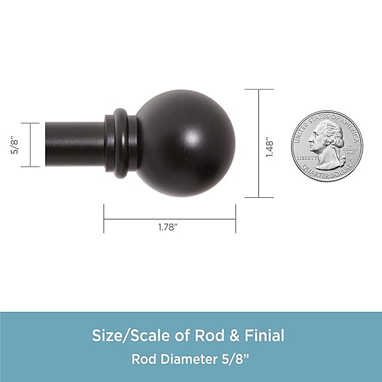 Kenney Chelsea 5/8 IN Adjustable Curtain Rod