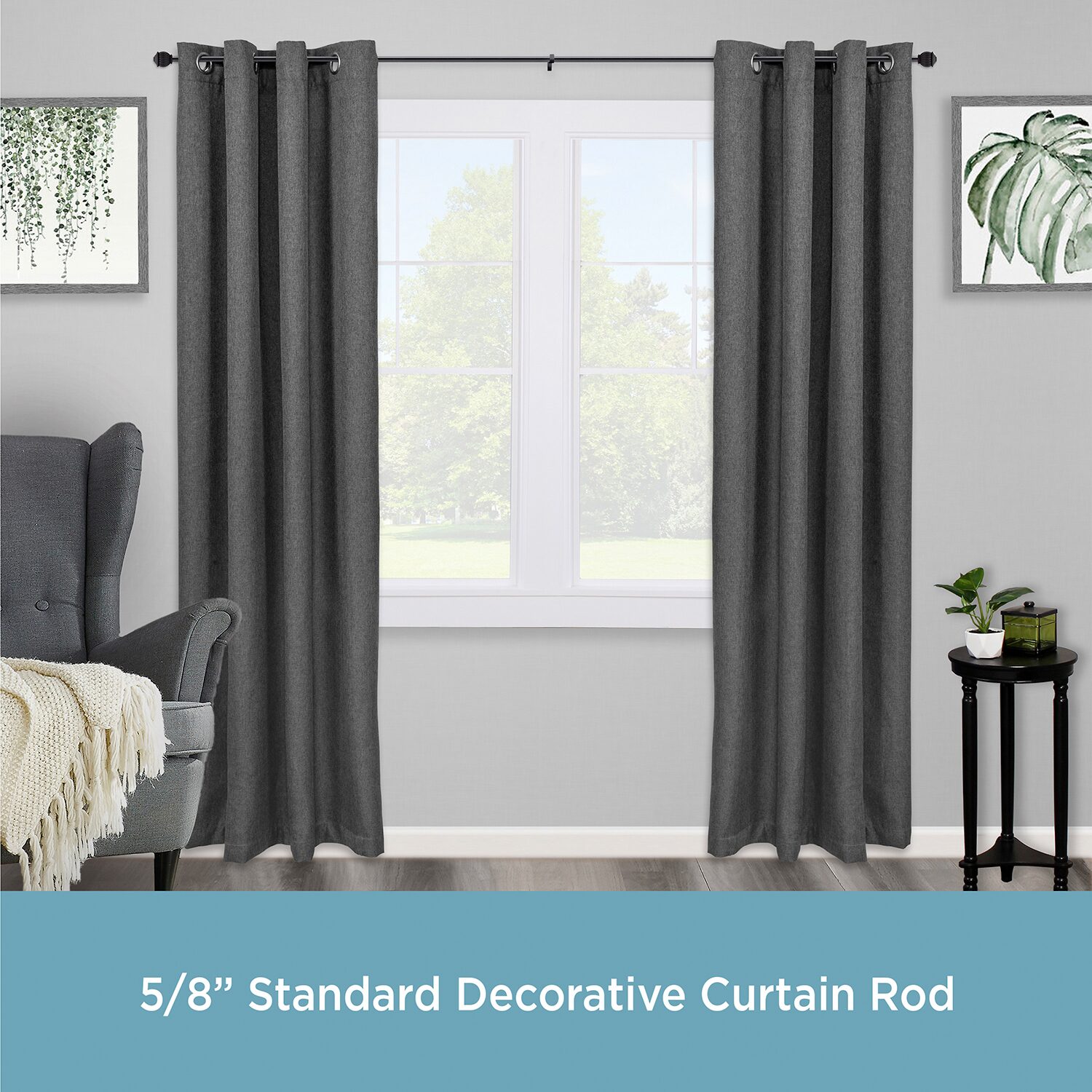 Kenney Beckett 5/8 Adjustable Curtain Rod