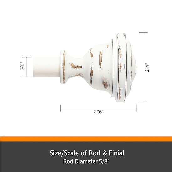 Kenney Belle 5/8 IN Adjustable Curtain Rod
