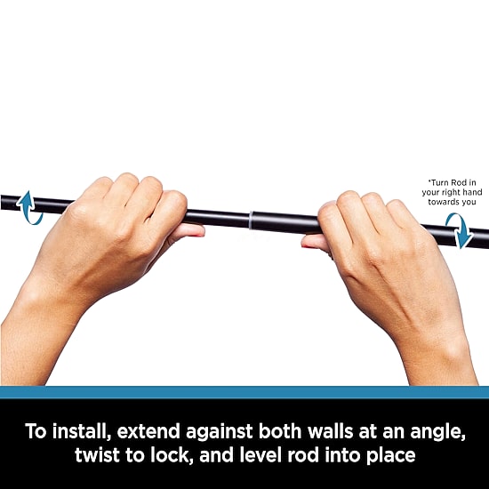 Kenney Tate 5/8 IN Adjustable Curtain Rod