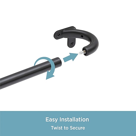 Kenney Wrap 3/4 IN Adjustable Curtain Rod