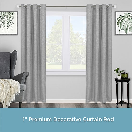 Kenney Clarissa 1 IN Adjustable Curtain Rod