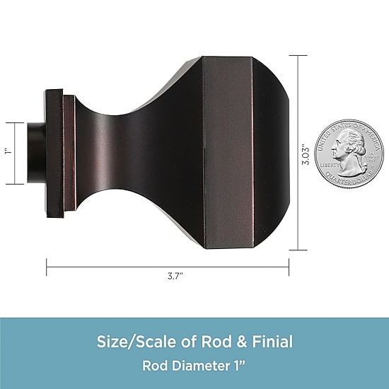 Kenney Cate 1 IN Adjustable Curtain Rod