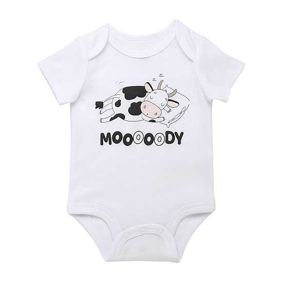 Baby Starters Baby Unisex Envelope Neck Short Sleeve Bodysuit