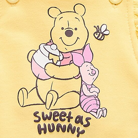 Baby Girls 2-pc. Winnie The Pooh Shortall Set