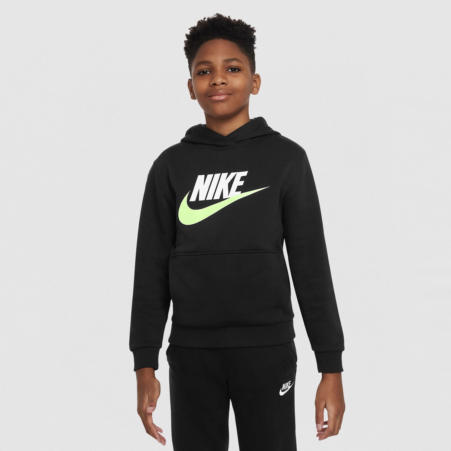 Nike Club Big Kid Unisex Long Sleeve Fleece Active Hoodie