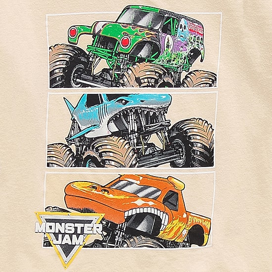 Toddler Boys Crew Neck Short Sleeve Regular Fit Monster Jam Graphic T-Shirt