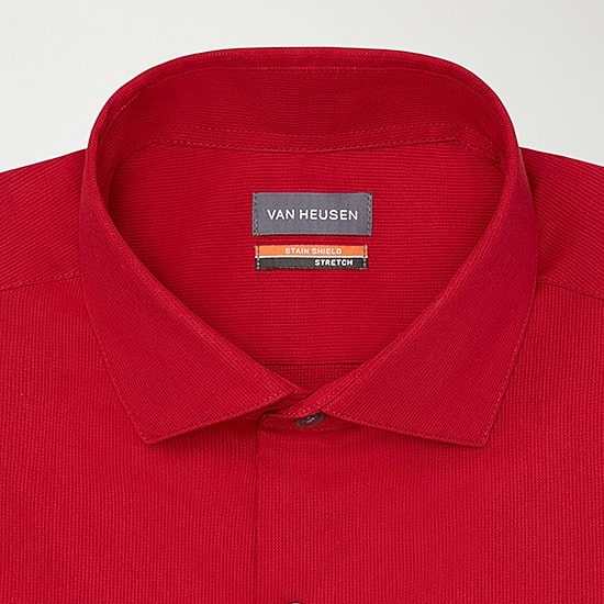 Van Heusen Big & Tall Mens Stain Shield Wrinkle Free Stretch Dress Shirt