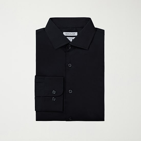 Haggar Mens Classic Fit Wrinkle Free Long Sleeve Dress Shirt