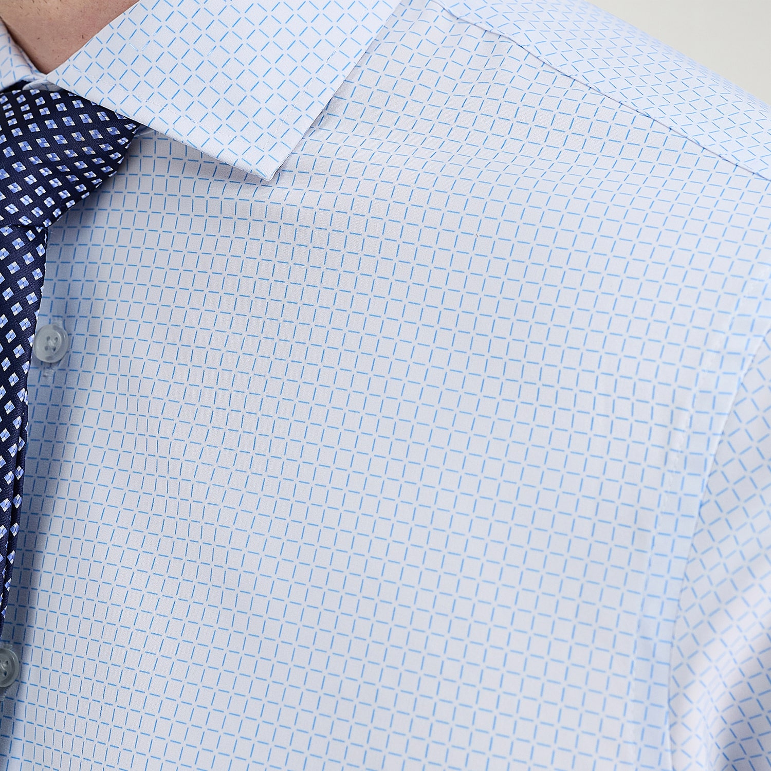 Haggar Smart Wash Mens Classic Fit Easy Care Long Sleeve Dress Shirt