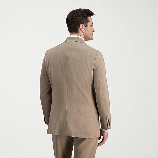 Haggar Smart Wash Mens Classic Fit Plaid Suit Jacket