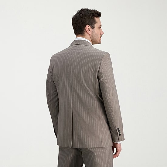Haggar JMH Mens Classic Fit Striped Suit Jacket