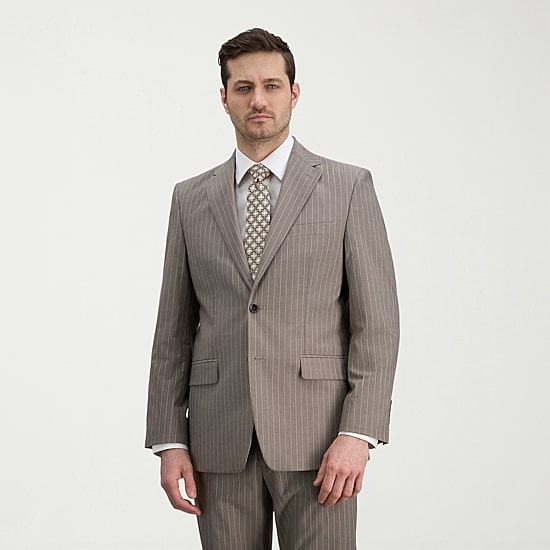 Haggar JMH Mens Classic Fit Striped Suit Jacket