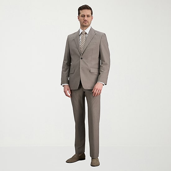 Haggar JMH Mens Classic Fit Striped Suit Jacket