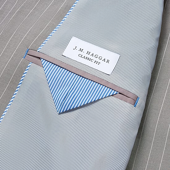 Haggar JMH Mens Classic Fit Striped Suit Jacket