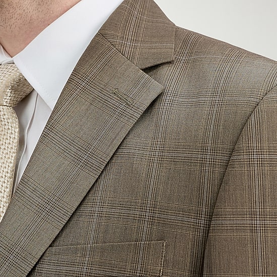 Haggar JMH Mens Classic Fit Plaid Suit Jacket
