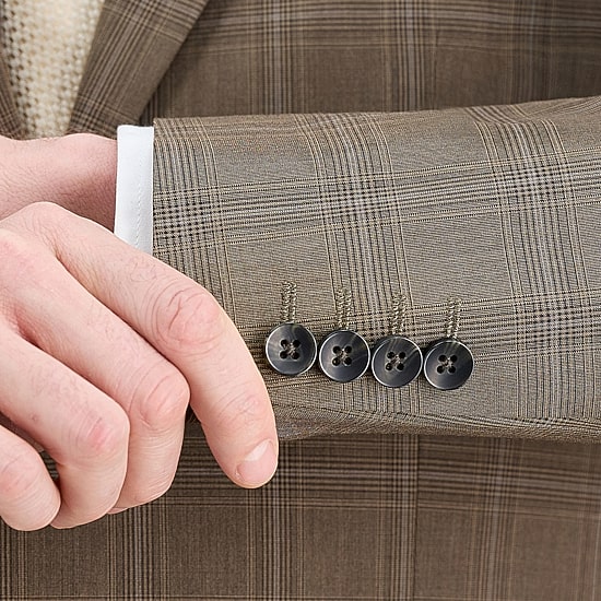 Haggar JMH Mens Classic Fit Plaid Suit Jacket