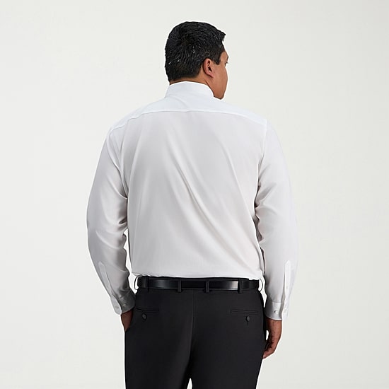 Haggar Big and Tall Mens Classic Fit Wrinkle Free Long Sleeve Dress Shirt