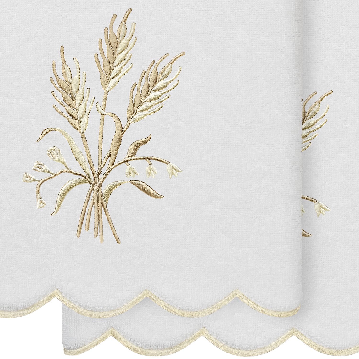 Linum Home Textiles Whitney Scallop -pc. Quick Dry Bath Towel Set