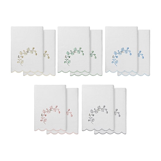 Linum Home Textiles Wild Branch Scallop 2-pc. Quick Dry Bath Towel Set