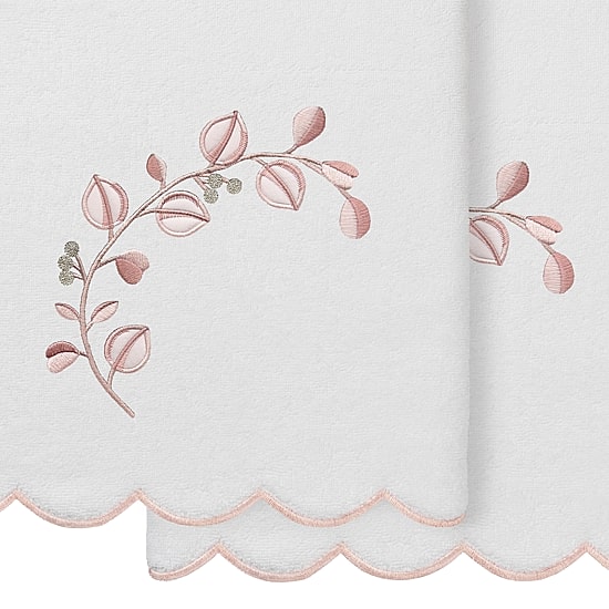 Linum Home Textiles Wild Branch Scallop 2-pc. Quick Dry Bath Towel Set