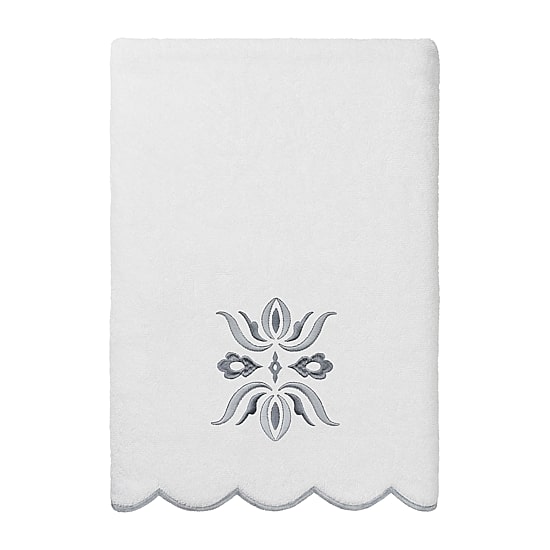 Linum Home Textiles Flower Crest Scallop 6-pc. Quick Dry Bath Towel Set